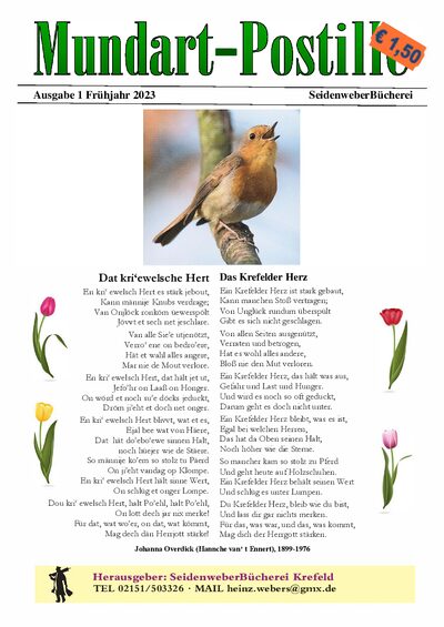 Titelseite: Mundart-Postille 1 - Fr&uuml;hjahr 2023